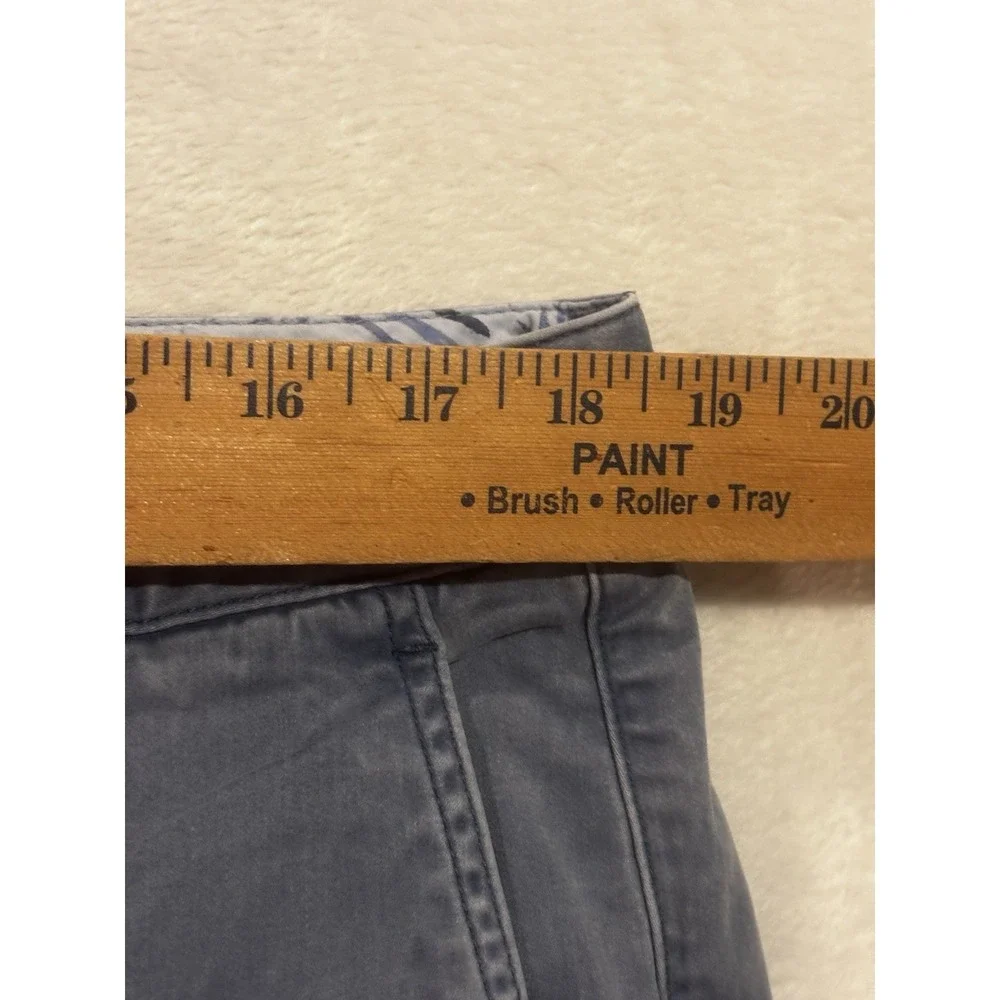 Tommy Bahama Chino Shorts Mens 38x10 Blue‎ Washed Out Fabric Preppy Casual